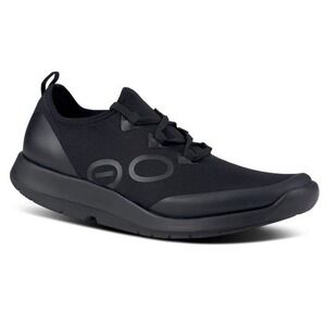 OOFOS OOmg Sport LS Low Black Recovery Sneakers Lace Up Athletic Men Size 14
